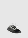Chinelos com Apliques em Preto
